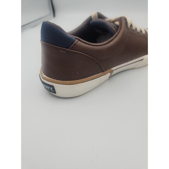 Boy's Sperry Faux Leather‎ Harbor Tide Brown Sneakers Shoes Size 2M - Picture 7 of 7